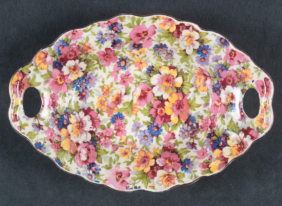 Dubarry (Old, No Globe Backstamp) Oval Sweet Meat Dish by James Kent (England)-1