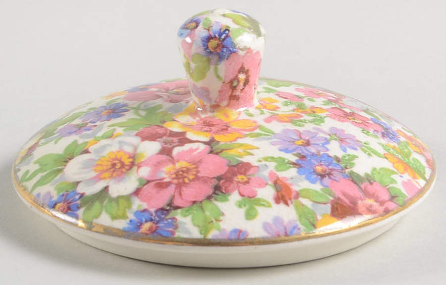 Dubarry (Old, No Globe Backstamp) Lid for Sugar Bowl by James Kent (England)-1