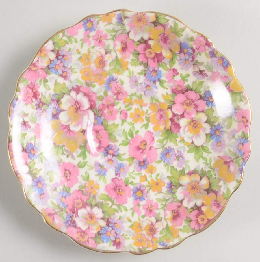 Dubarry (Old, No Globe Backstamp) Saucer by James Kent (England)-1