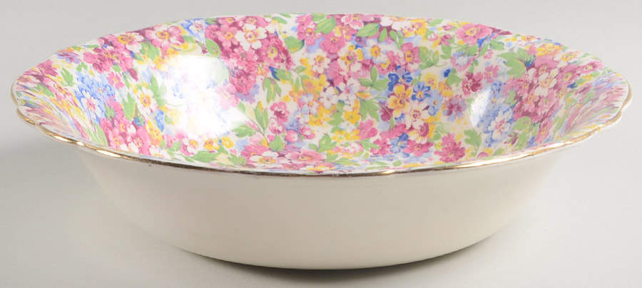 Dubarry (Old, No Globe Backstamp) 9" Round Vegetable Bowl by James Kent (England)-1
