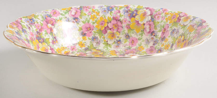 Dubarry (Old, No Globe Backstamp) 9" Round Vegetable Bowl by James Kent (England)-1