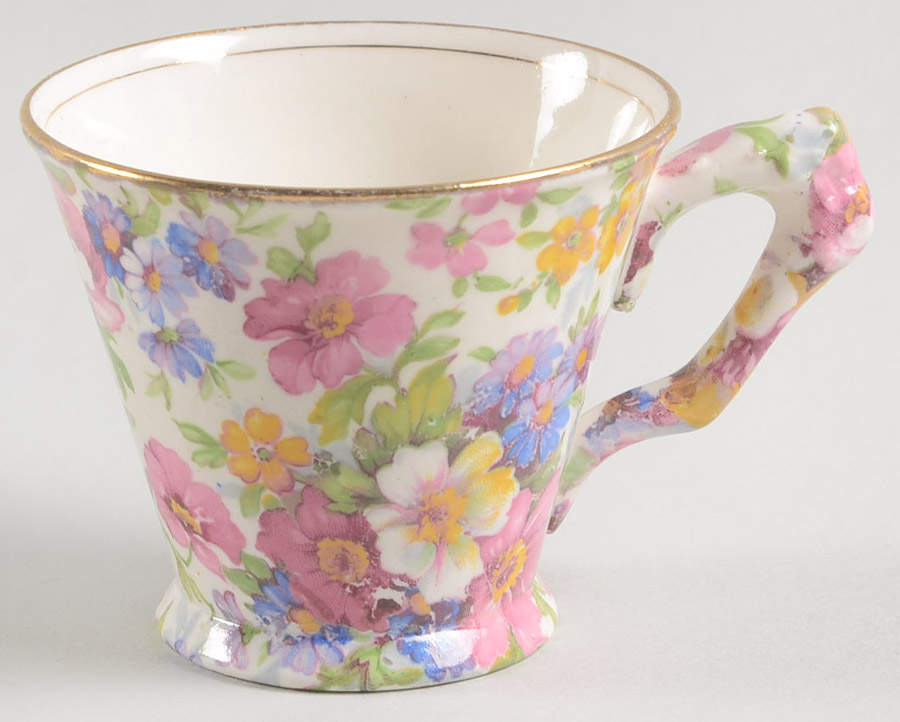 Dubarry (Old, No Globe Backstamp) Footed Demitasse Cup by James Kent (England)-1
