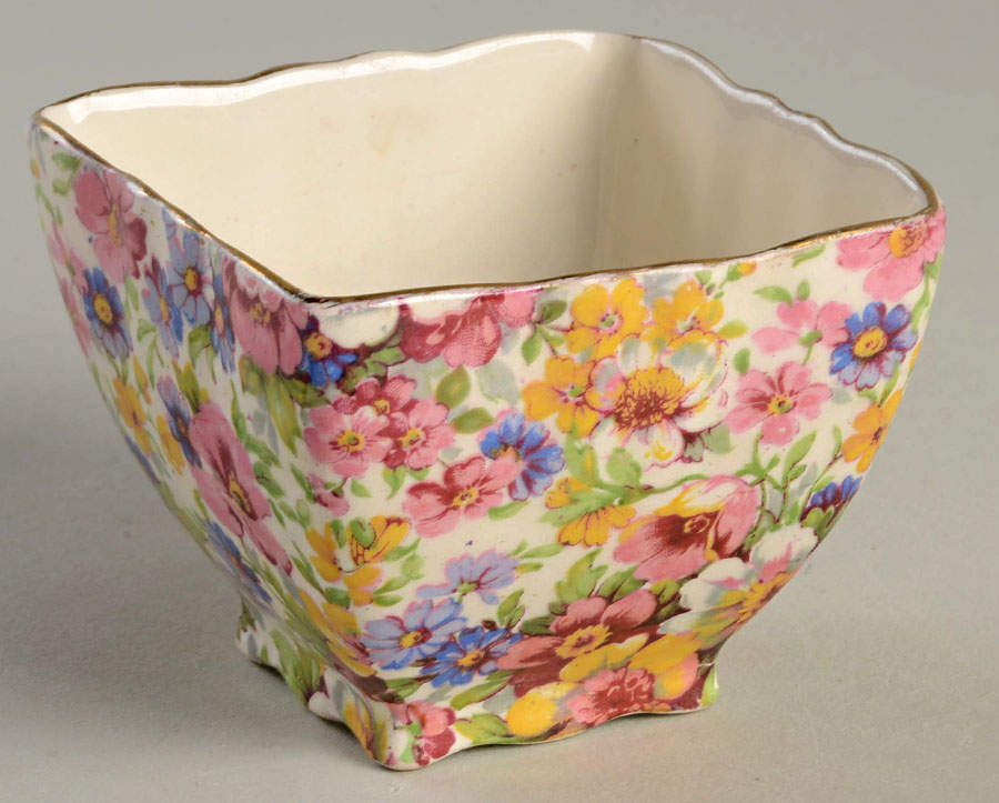 Dubarry (Old, No Globe Backstamp) Open Sugar Bowl by James Kent (England)-1