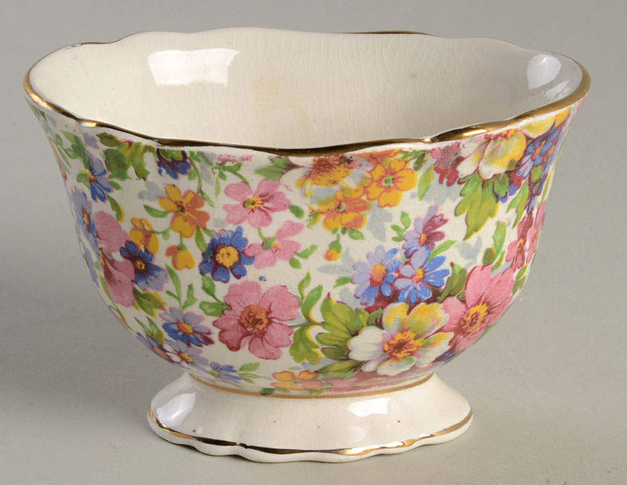 Dubarry (Old, No Globe Backstamp) Open Sugar Bowl by James Kent (England)-1