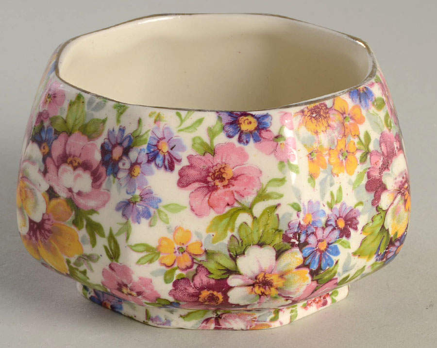 Dubarry (Old, No Globe Backstamp) Open Sugar Bowl by James Kent (England)-1