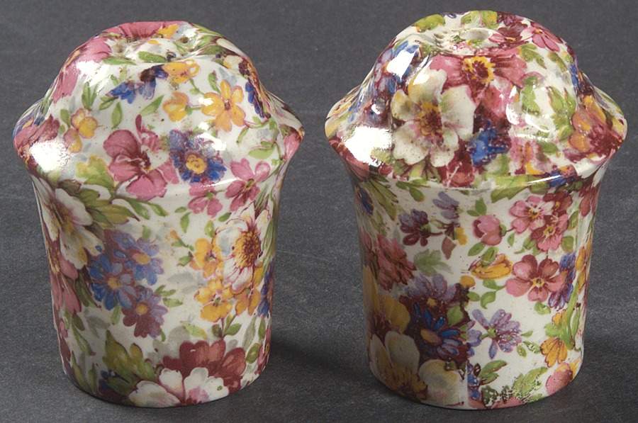 Dubarry (Old, No Globe Backstamp) Salt & Pepper Set by James Kent (England)-1
