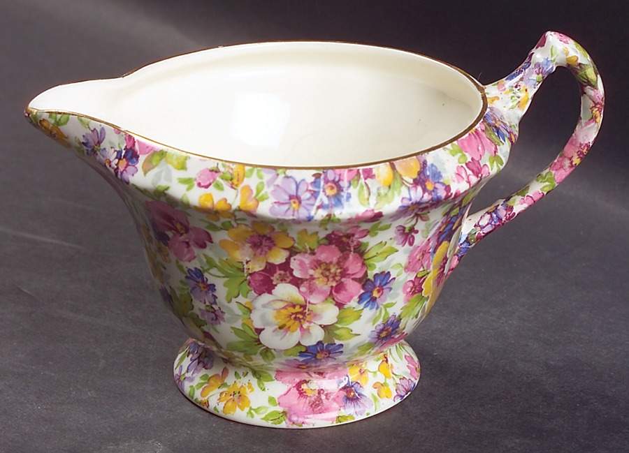Dubarry (Old, No Globe Backstamp) Creamer by James Kent (England)-1