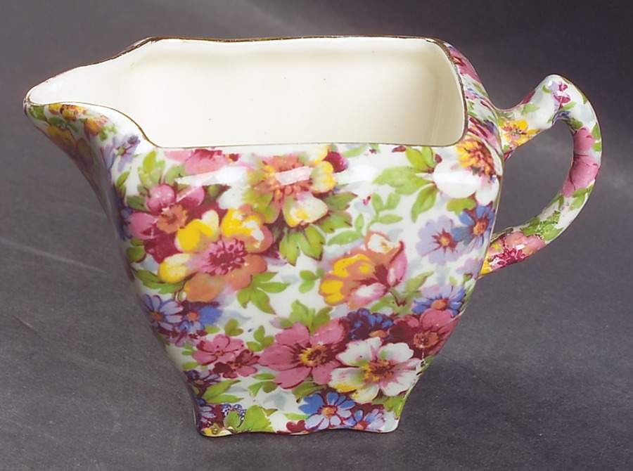 Dubarry (Old, No Globe Backstamp) Creamer by James Kent (England)-1