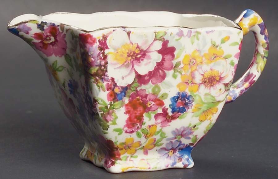 Dubarry (Old, No Globe Backstamp) Mini Creamer by James Kent (England)-1