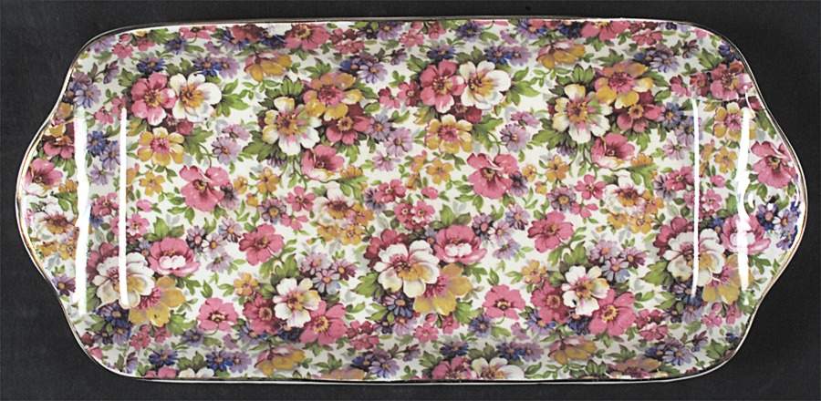 Dubarry (Old, No Globe Backstamp) Large Sandwich Tray by James Kent (England)-1