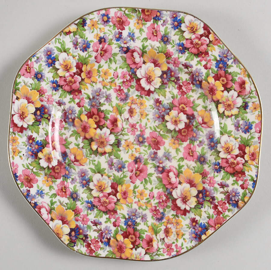 Dubarry (Old, No Globe Backstamp) Salad Plate by James Kent (England)-1