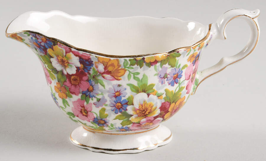 Dubarry (Old, No Globe Backstamp) Creamer by James Kent (England)-1
