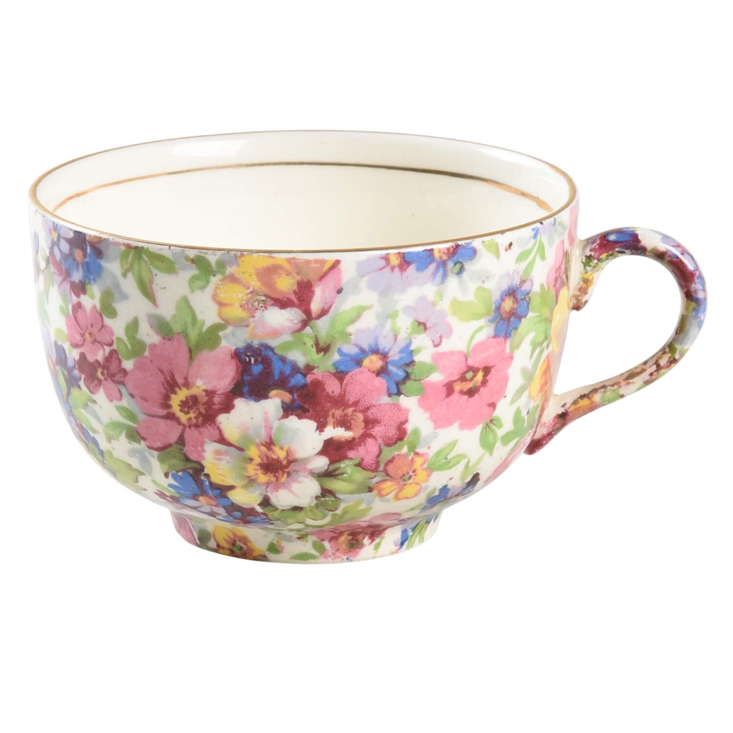 Dubarry (Old, No Globe Backstamp) Flat Cup by James Kent (England)-1