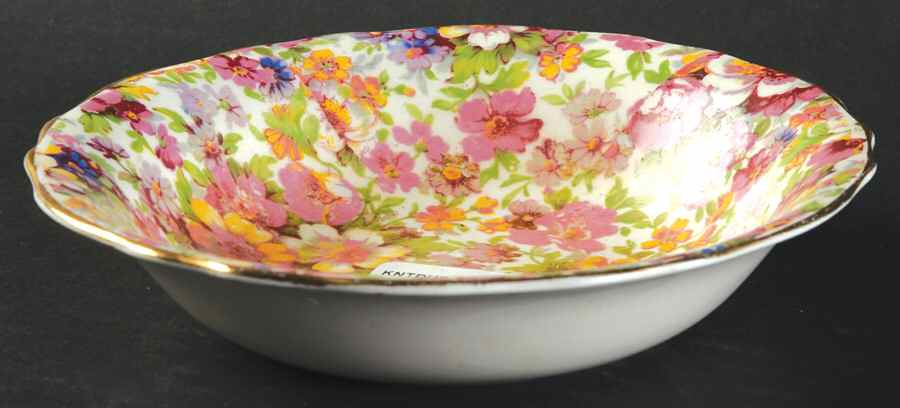 Dubarry (Old, No Globe Backstamp) Fruit/Dessert (Sauce) Bowl by James Kent (England)-1