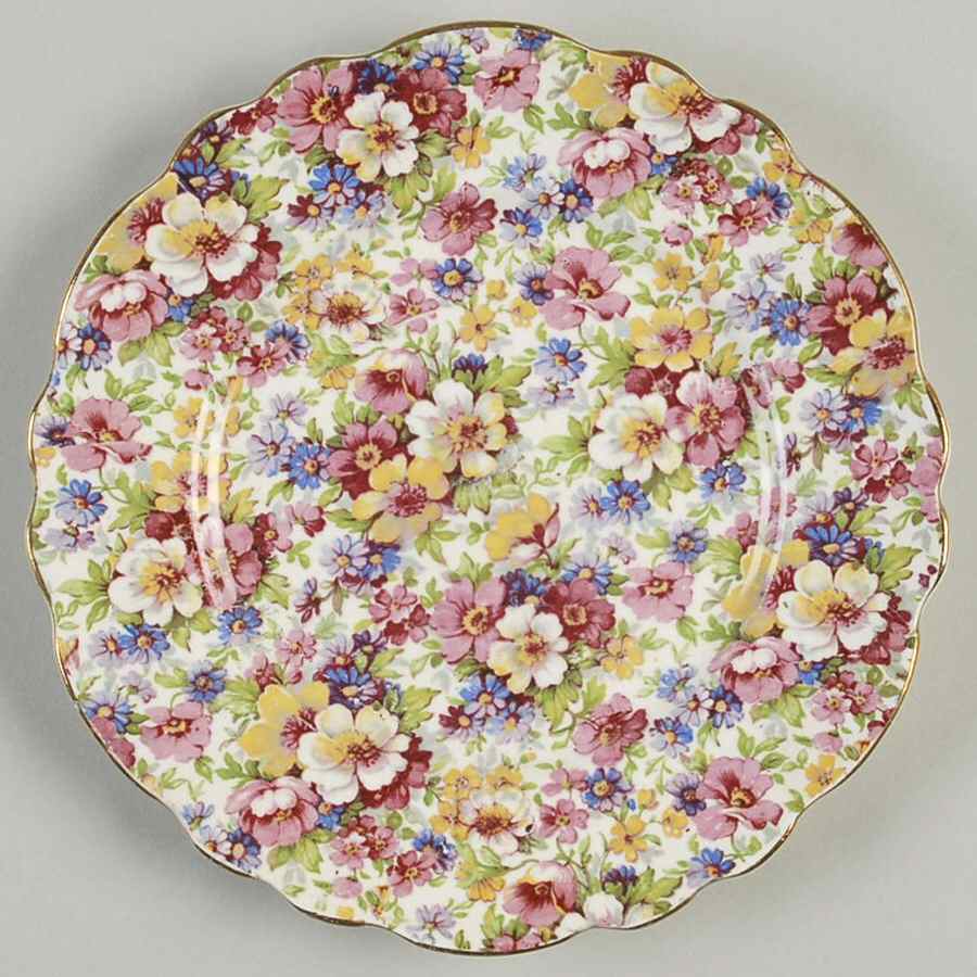 Dubarry (Old, No Globe Backstamp) Salad Plate by James Kent (England)-1