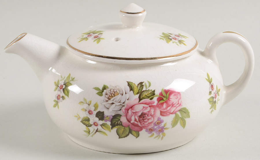 Harmony Rose Mini Stacking Teapot & Lid by James Kent (England)-1