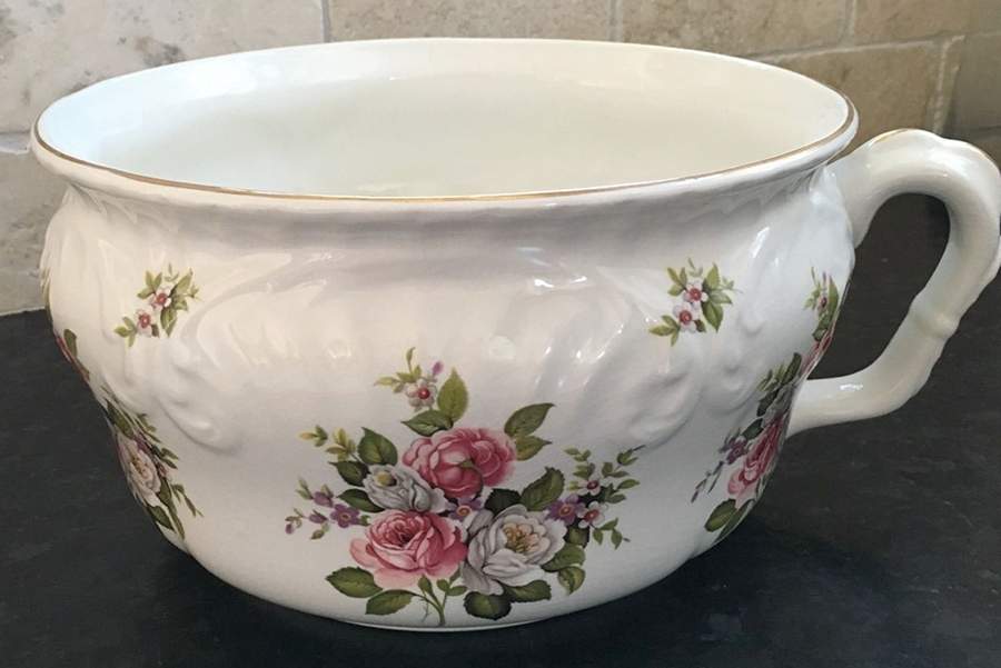 Harmony Rose Open Chamber Pot by James Kent (England)-1