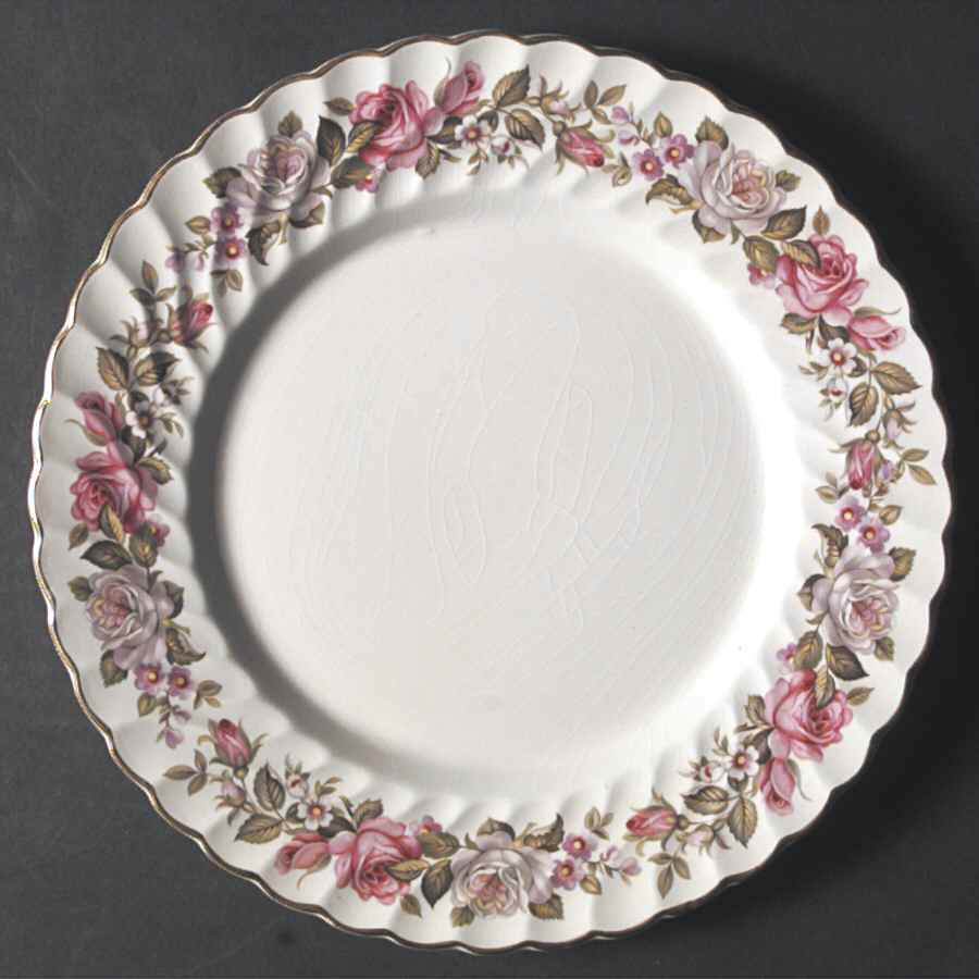 Harmony Rose Dinner Plate by James Kent (England)-1