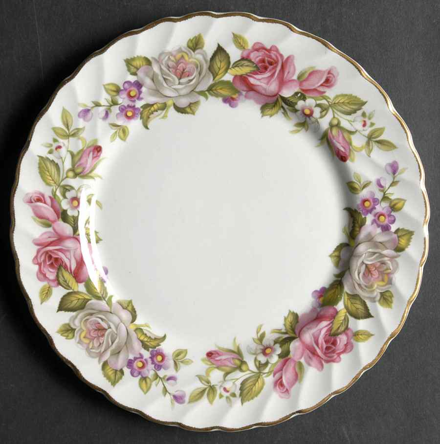 Harmony Rose Bread & Butter Plate by James Kent (England)-1