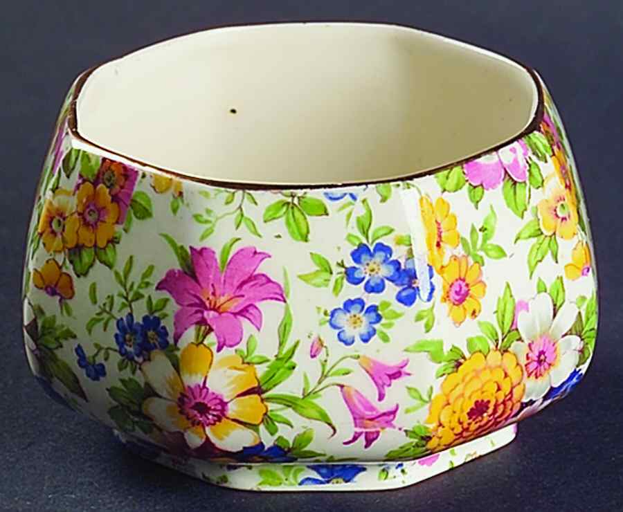 Mille Fleurs Open Sugar Bowl by James Kent (England)-1