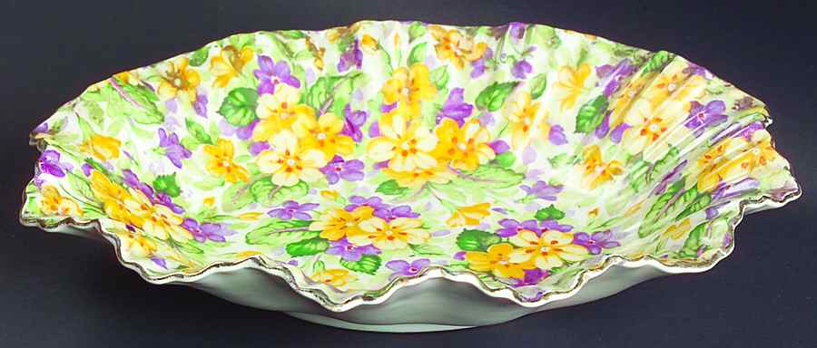 Primula 8" Shell Shaped Bowl by James Kent (England)-1