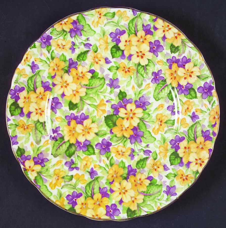 Primula Salad Plate by James Kent (England)-1