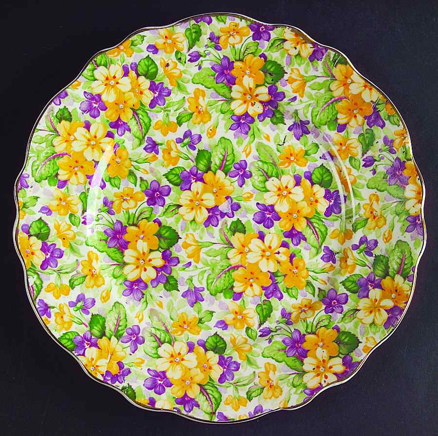 Primula Luncheon Plate by James Kent (England)-1