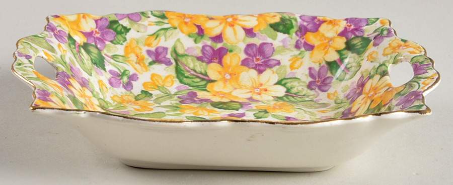 Primula Handled Tray by James Kent (England)-1