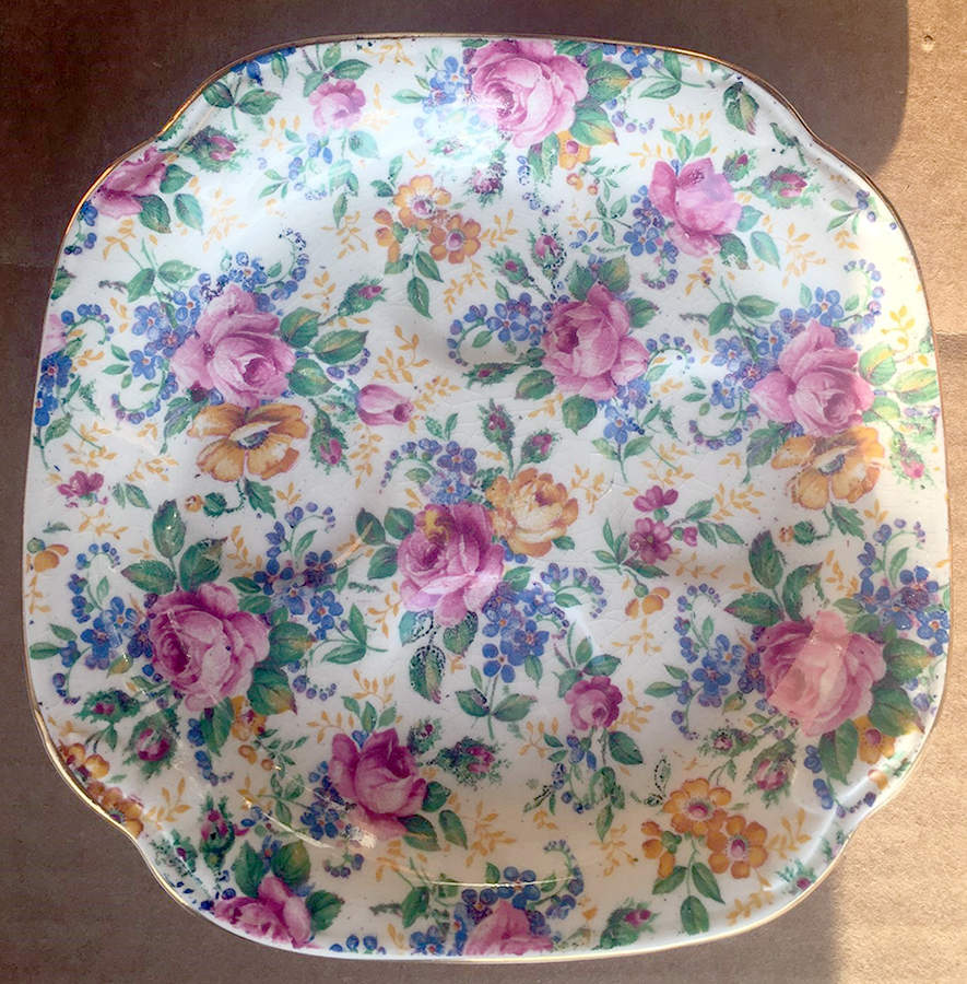 Rosalynde (Old, No Globe Stamp) Tray for Egg Cup Holder (4 Rings) by James Kent (England)-1