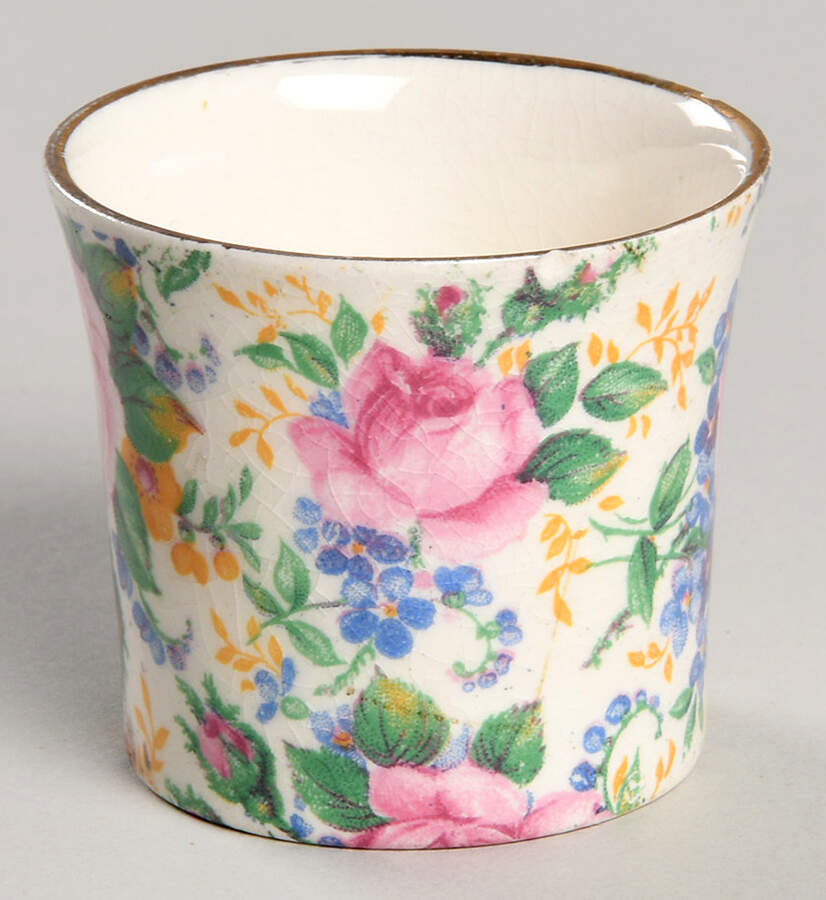 Rosalynde (Old, No Globe Stamp) Mustard Jar No Lid by James Kent (England)-1