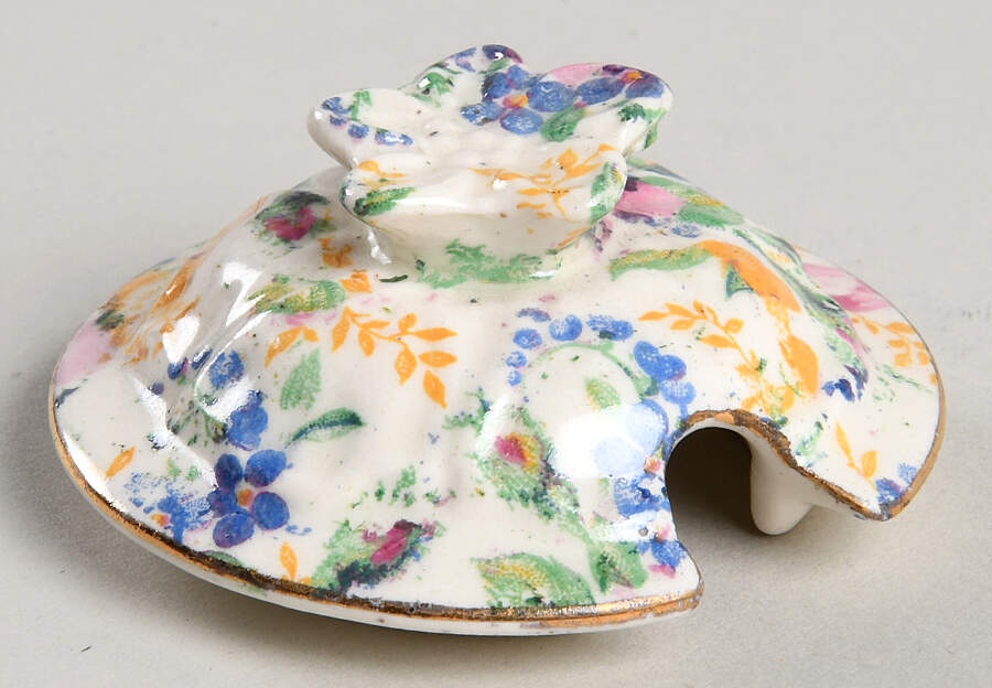 Rosalynde (Old, No Globe Stamp) Lid for Mustard Jar by James Kent (England)-1