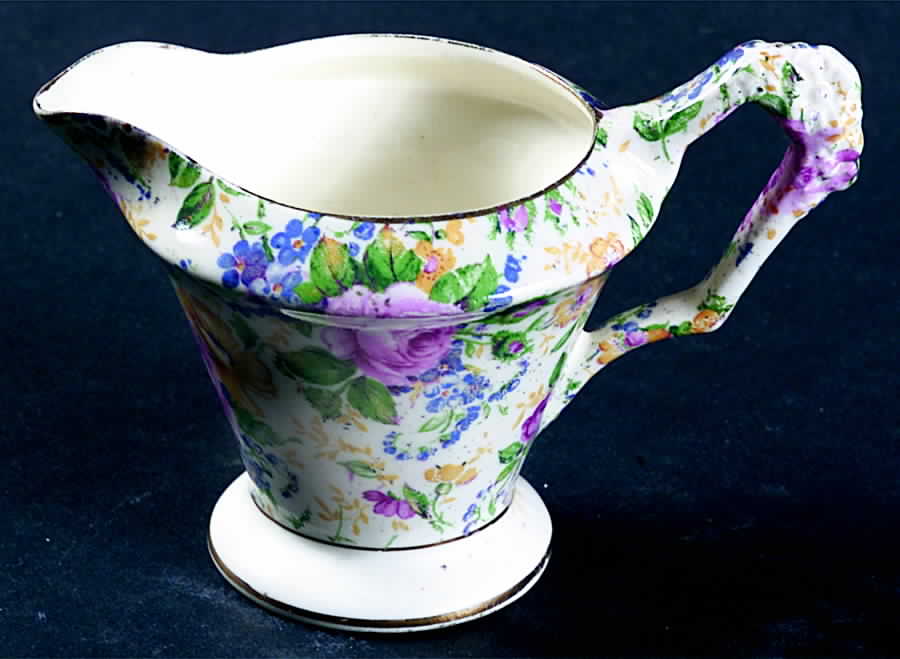 Rosalynde (Old, No Globe Stamp) Breakfast Set, Individual Creamer Only by James Kent (England)-1