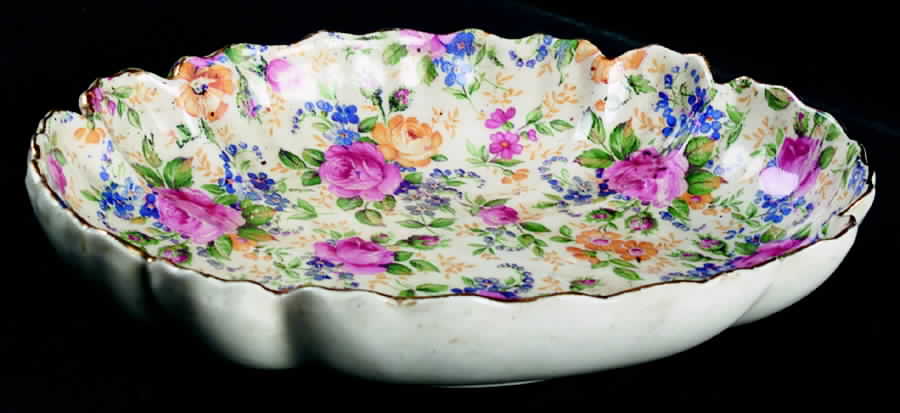 Rosalynde (Old, No Globe Stamp) Open Candy Dish by James Kent (England)-1