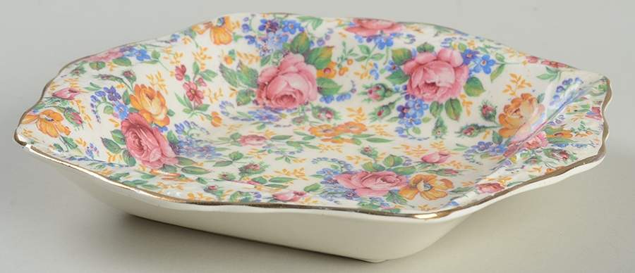 Rosalynde (Old, No Globe Stamp) 6" Sweet Meat Dish by James Kent (England)-1
