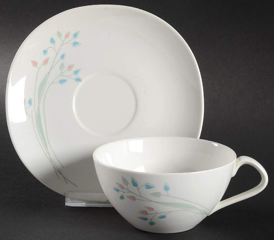 Danbury Flat Cup & Saucer Set by Kokura-1