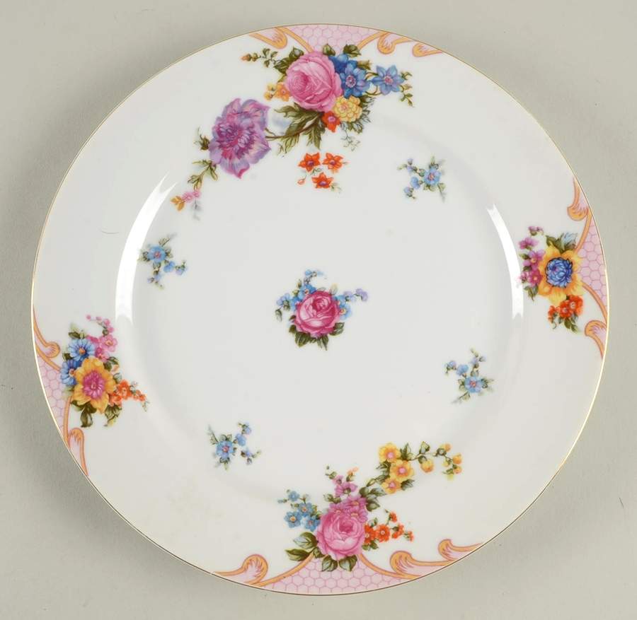 Bridal Rose Dinner Plate by Kongo-1