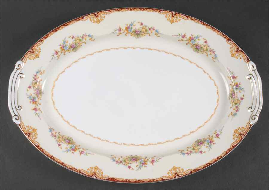 Dudley 16" Oval Serving Platter by Kongo-1
