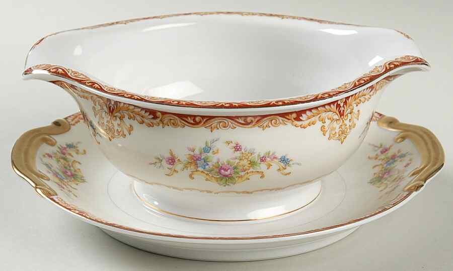 Dudley Gravy Boat with Attached Underplate by Kongo-1