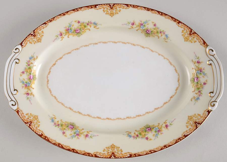 Dudley 12" Oval Serving Platter by Kongo-1