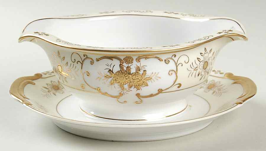 KON1 Gravy Boat with Attached Underplate by Kongo-1
