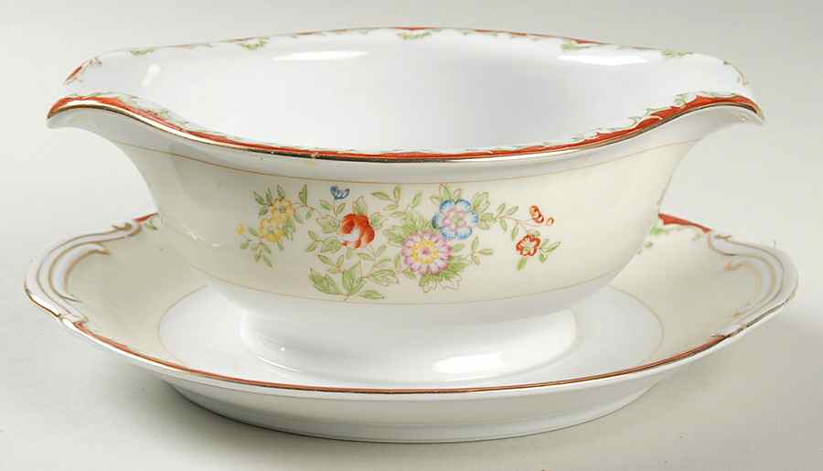 KON12 Gravy Boat with Attached Underplate by Kongo-1