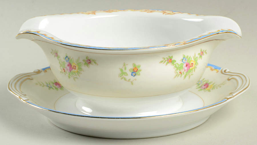 KON15 Gravy Boat with Attached Underplate by Kongo-1