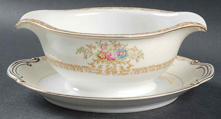 KON17 Gravy Boat with Attached Underplate by Kongo-1