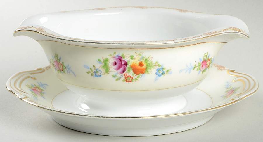 KON19 Gravy Boat with Attached Underplate by Kongo-1