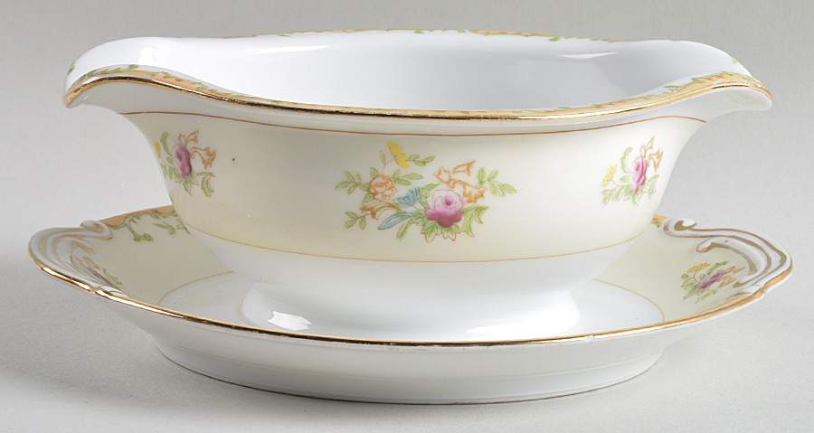 KON29 Gravy Boat with Attached Underplate by Kongo-1