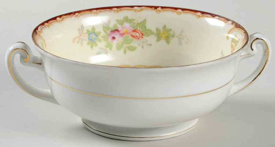 KON31 Footed Cream Soup Bowl by Kongo-1