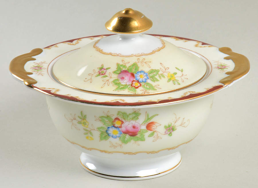 KON37 (JAPAN) Sugar Bowl & Lid by Kongo-1