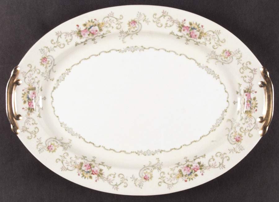 KON4 16" Oval Serving Platter by Kongo-1