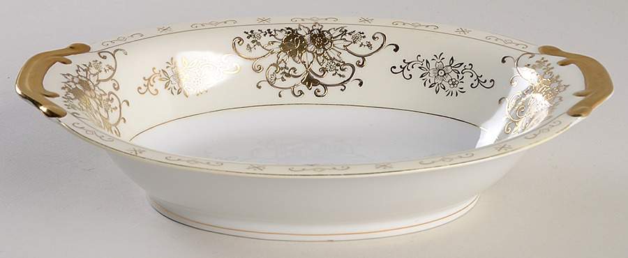 KON40 9" Oval Vegetable Bowl by Kongo-1