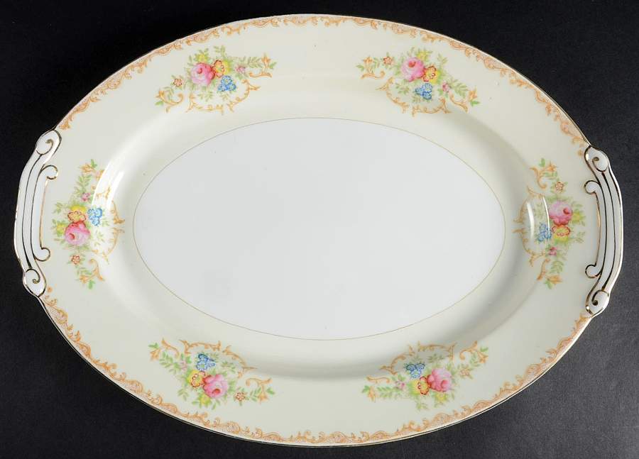 KON44 14" Oval Serving Platter by Kongo-1